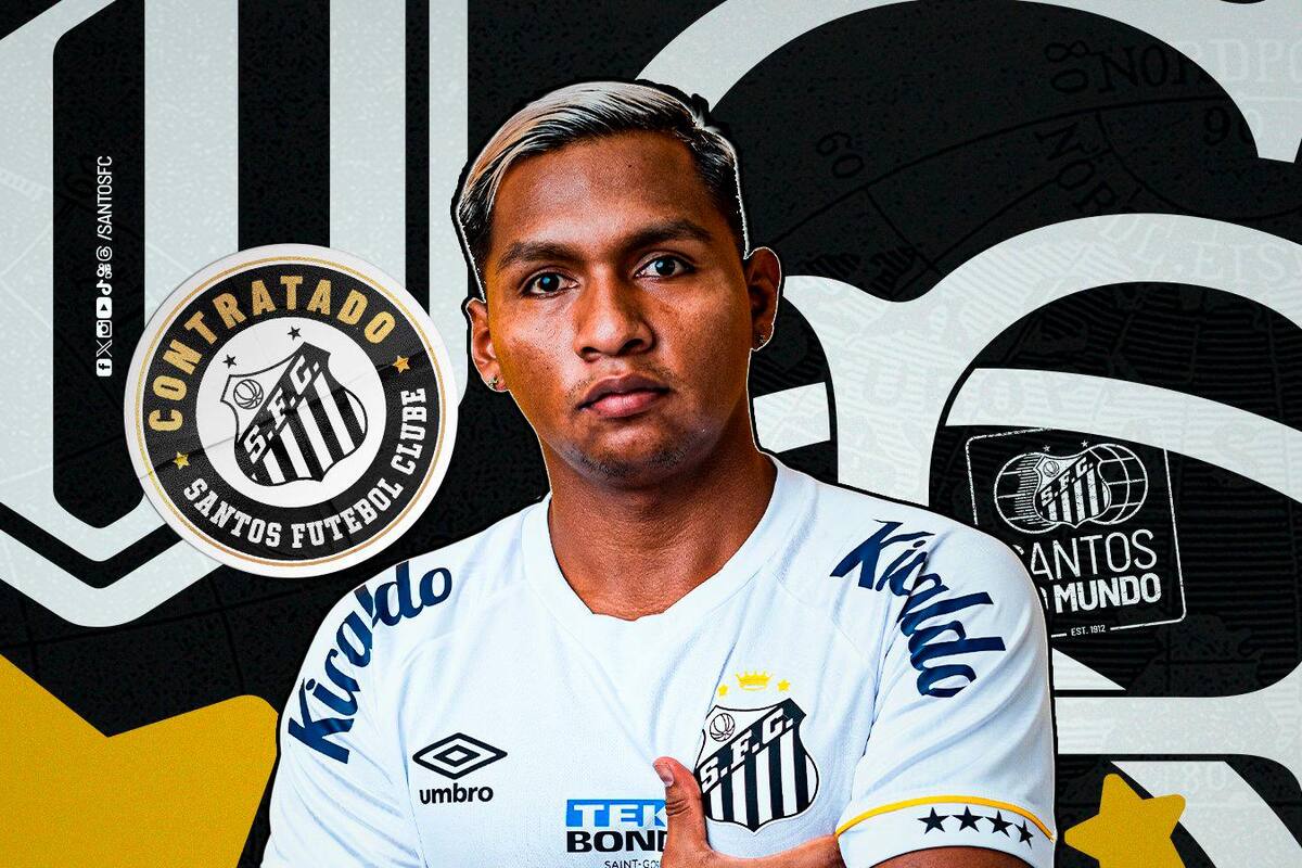 Alfredo Morelos es nuevo jugador del Santos de Brasil
