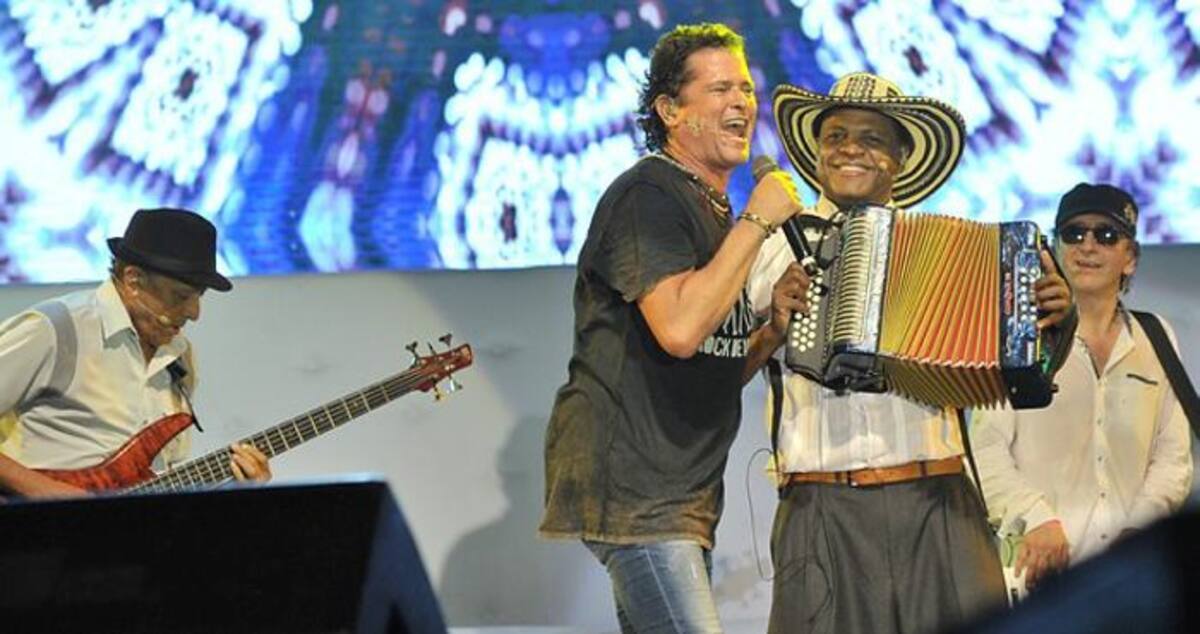 Carlos Vives en la inauguración del Festival de la Leyenda Vallenata. colprensa