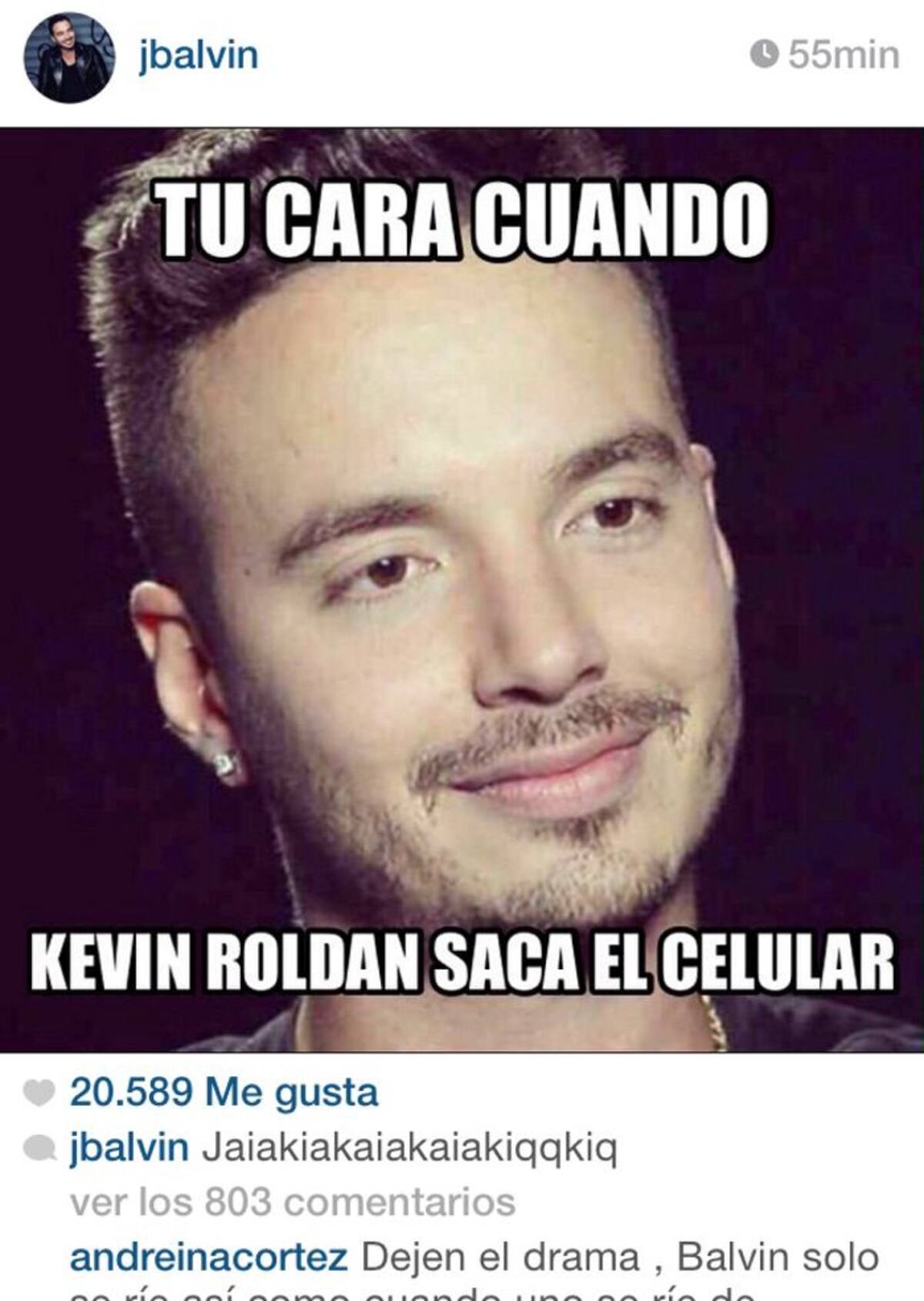Instagram de J Balvin.
