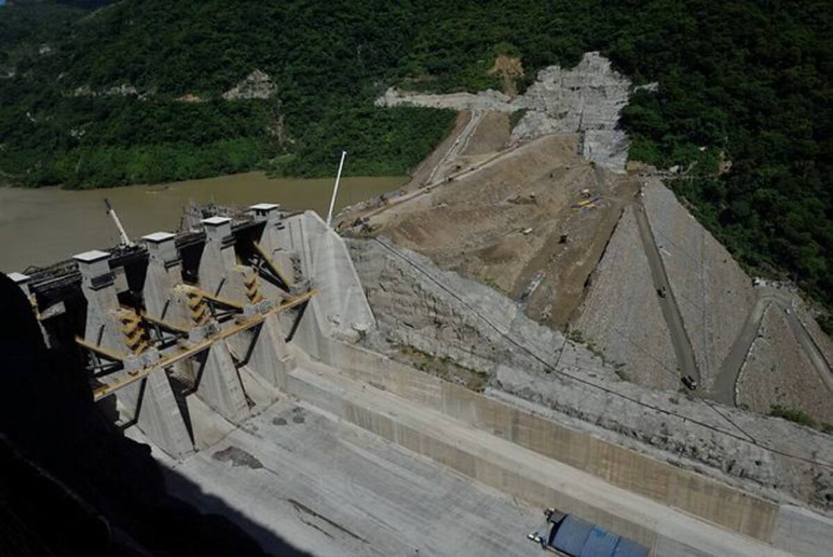 Construcción del proyecto de Hidroituango en Antioquia. EPM