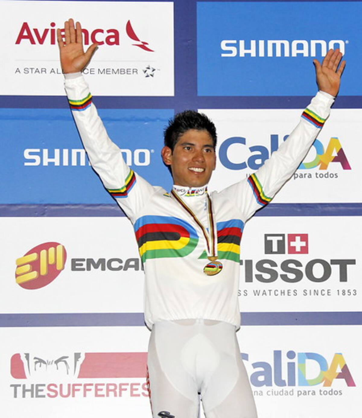 El ciclista colombiano Edwin Ávila. COLPRENSA