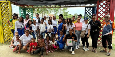 Comuna 6 de Cartagena revive tradición de Ángeles Somos en espacios públicos