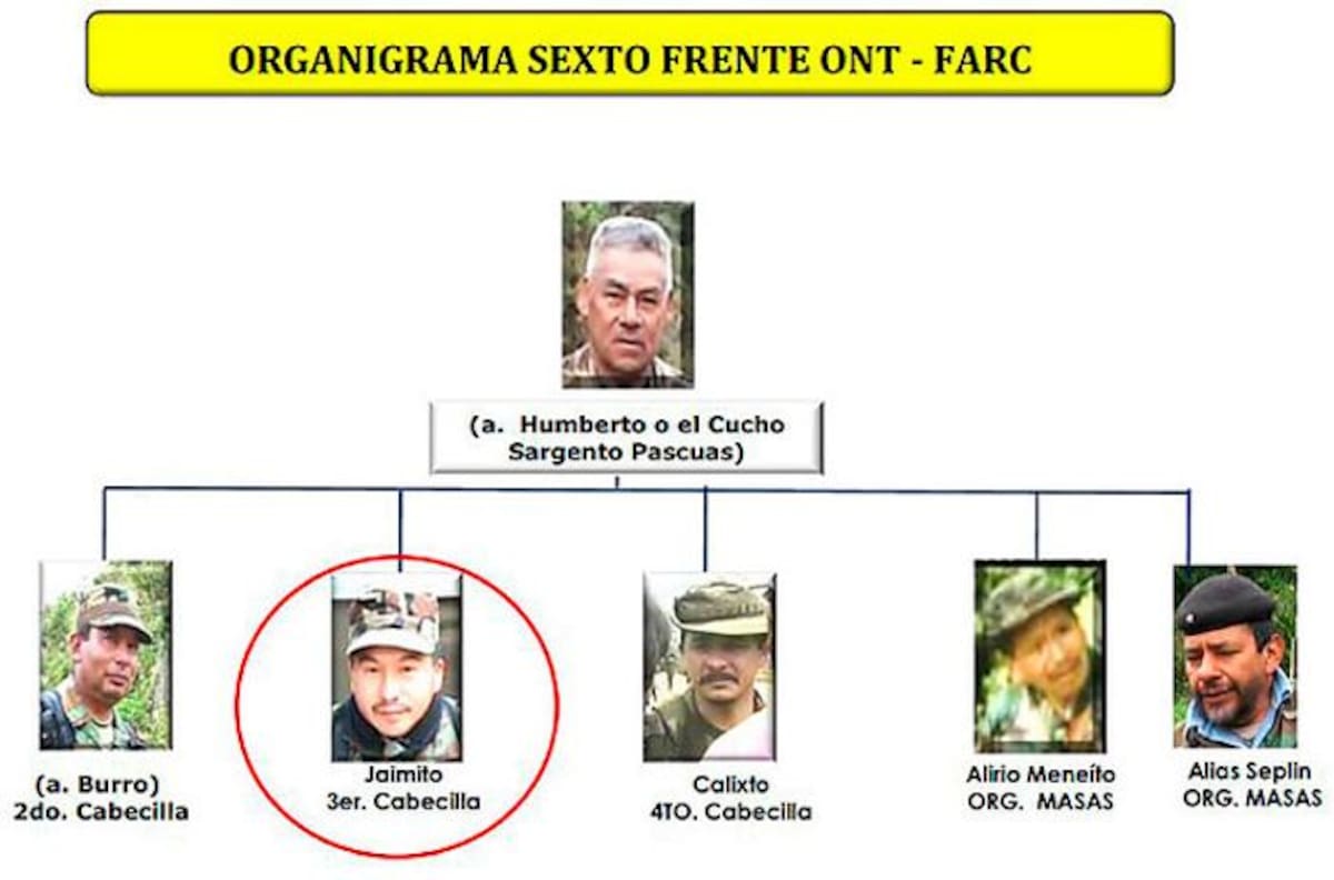 “Jaimito“, fue identificado por las autoridades como la mano derecha de alias “Pablo Catatumbo“ COLPRENSA