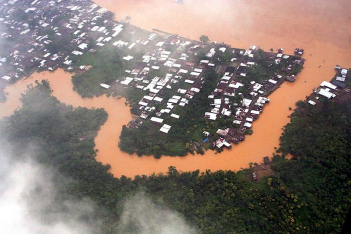 Damnificados por las lluvias. COLPRENSA