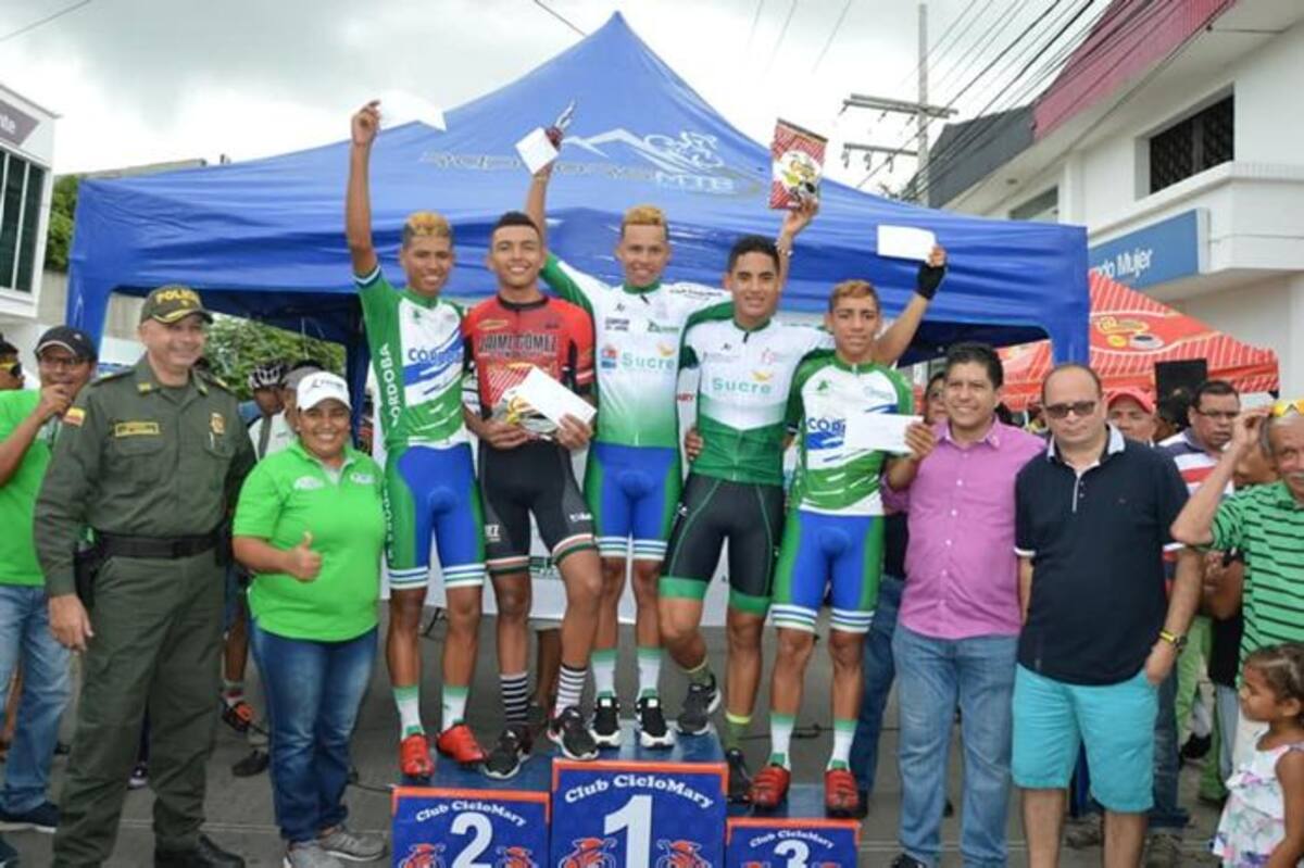 Jaider Torres, de Sucre, gana la última etapa en Prejuvenil. Cortesía