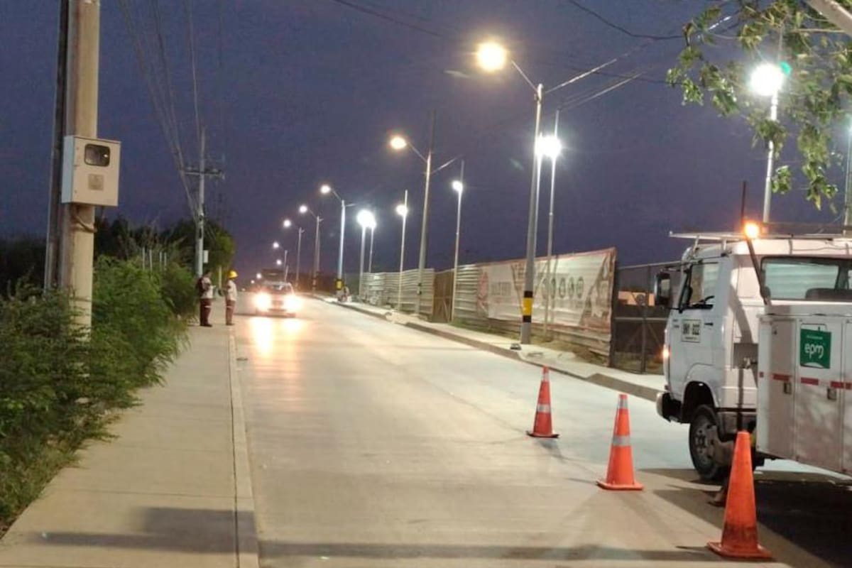 Vía Campaña fue atendida por EPM y ya está iluminada