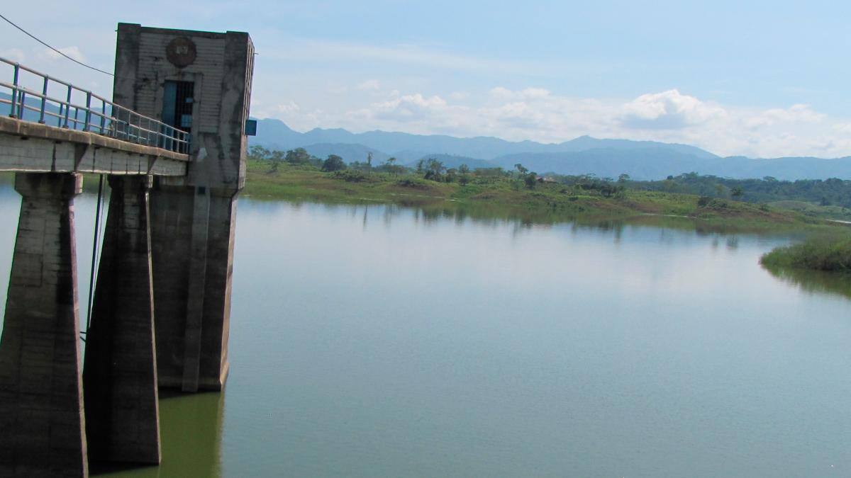 Embalse de San José de Playón, máximo proveedor de agua del Distrito de Riego.