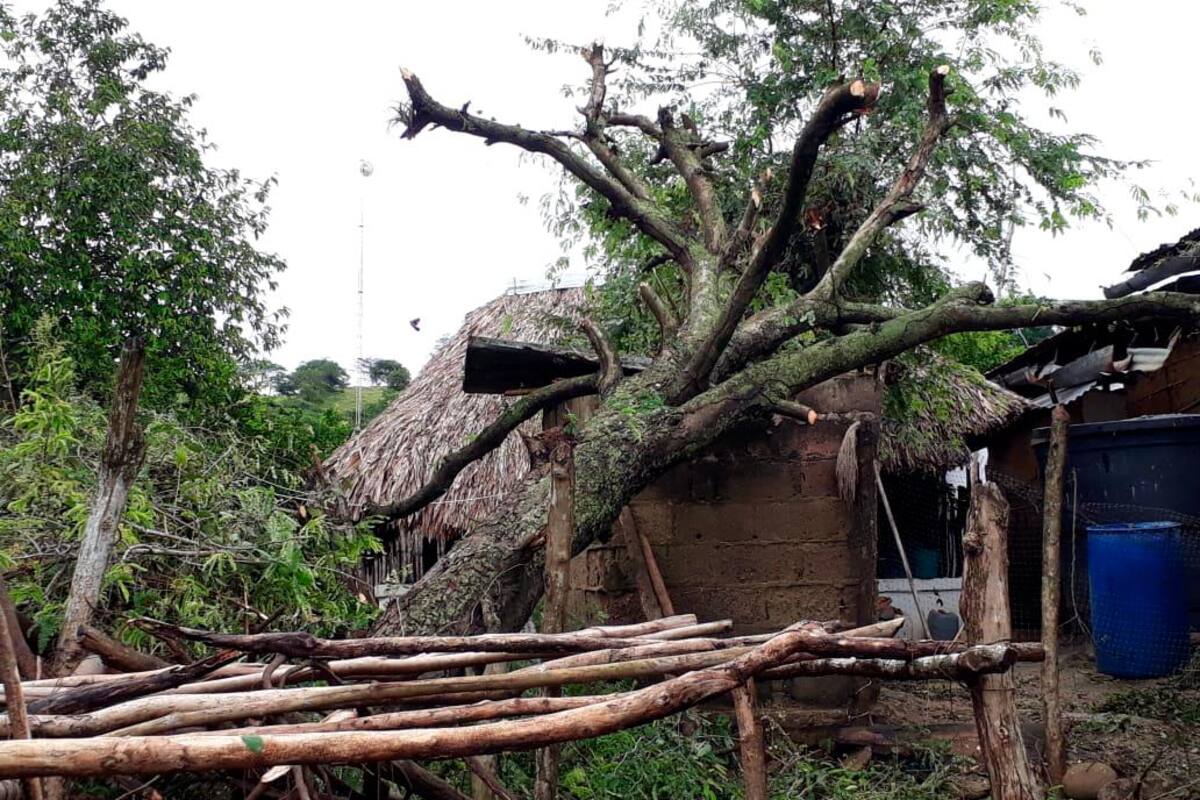 Más de 200 familias afectadas por lluvias y vendaval en Bolívar