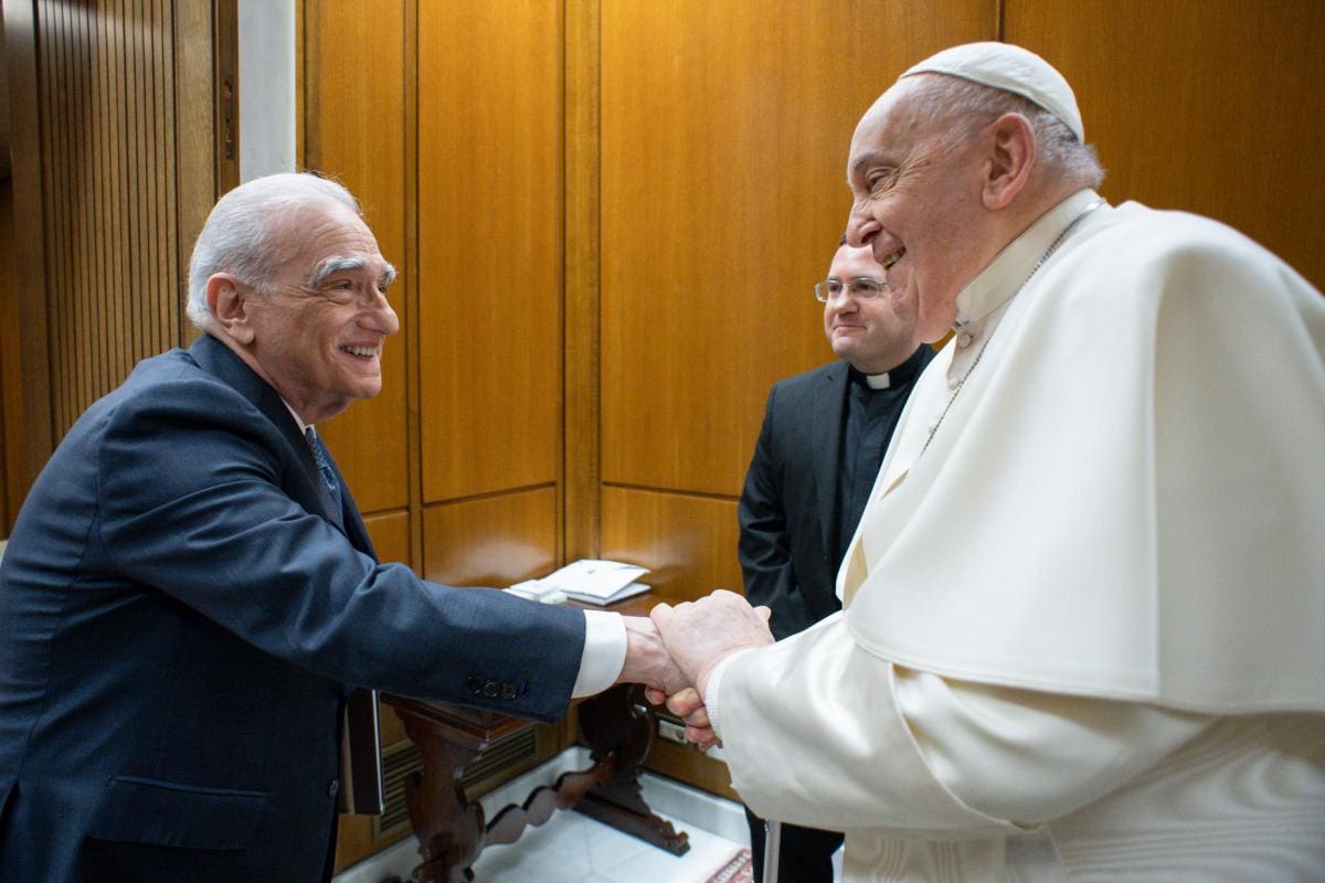 El papa se reunió con el director de cine Martin Scorsese