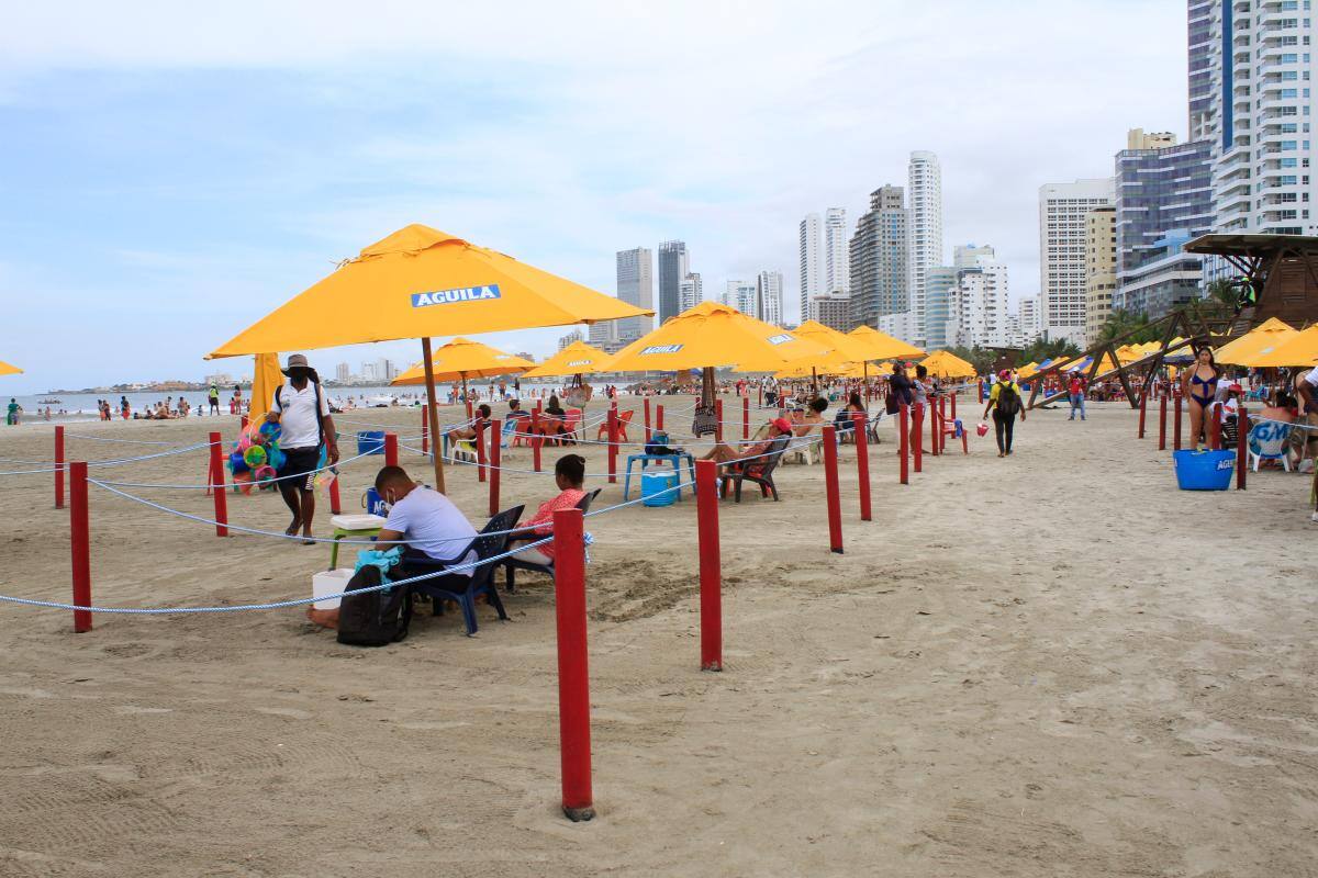 Continúa la apertura de playas bioseguras en Cartagena