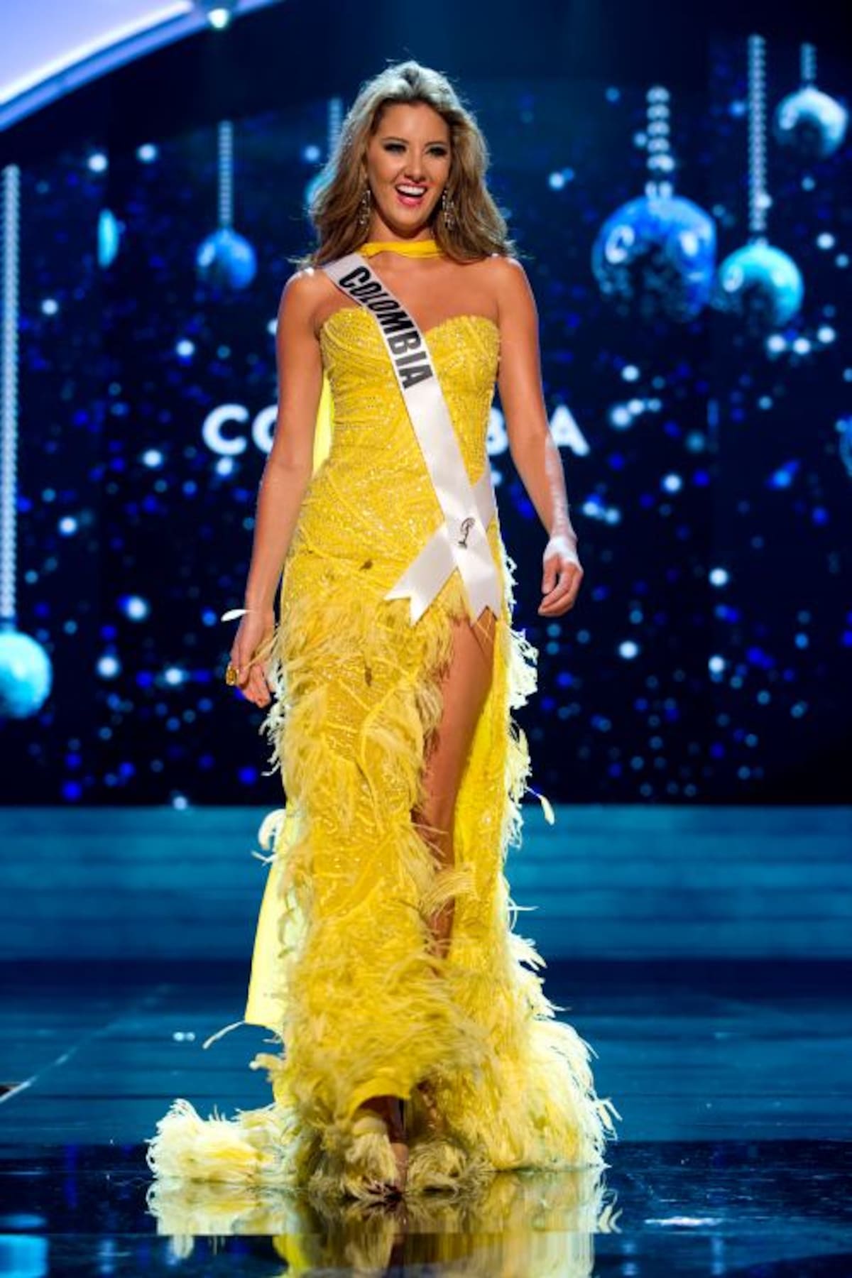 Daniella Álvarez, representante por Colombia en Miss Universo 2012. AP Darren Decker
