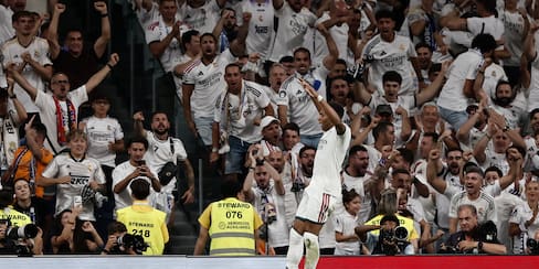 Video: el gol de pared que hizo Kylian Mbappé con el Real Madrid