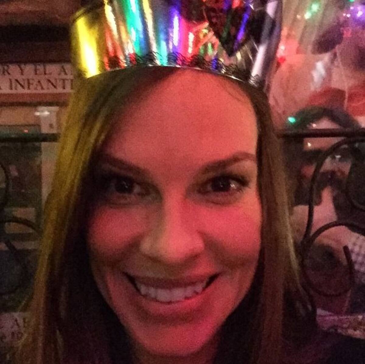 Hilary Swank en el restaurante Andrés Carne de Res. INSTAGRAM