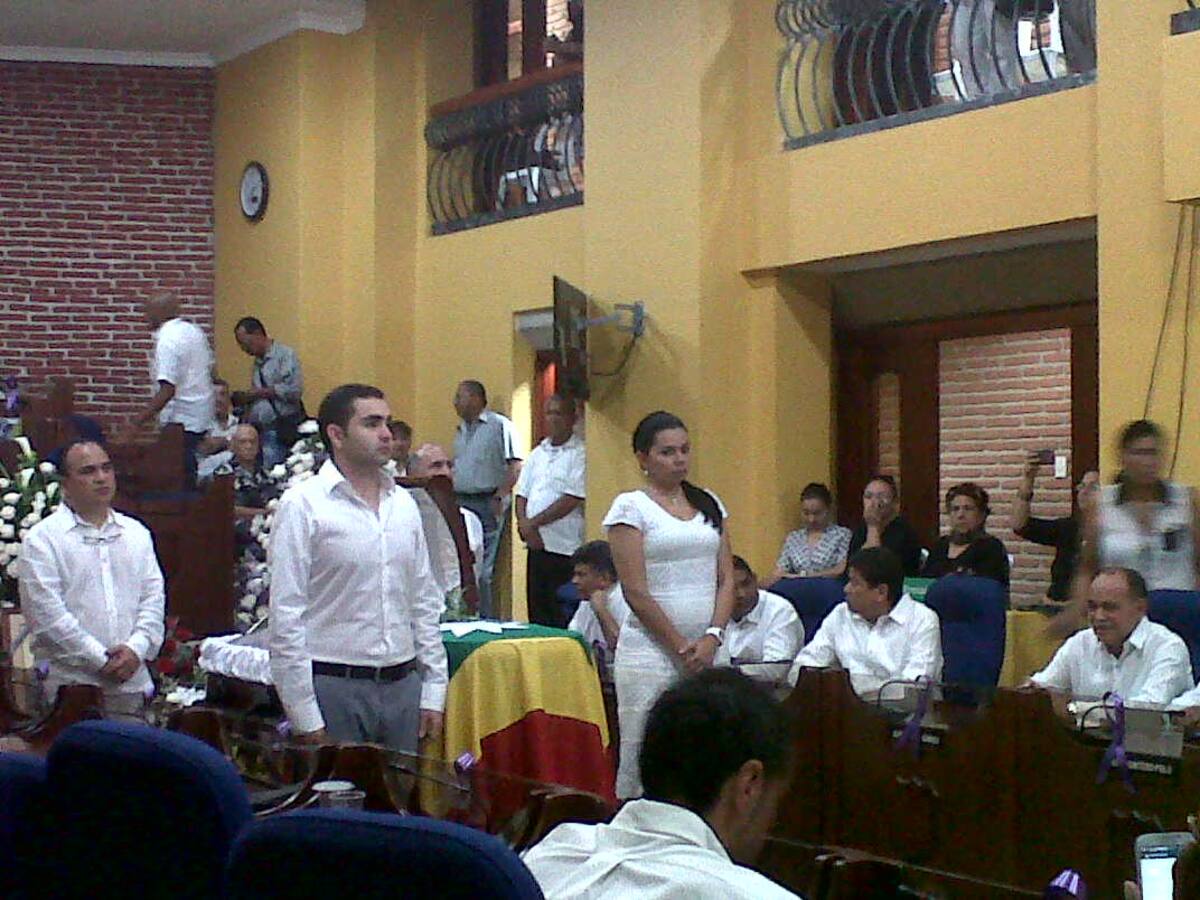 Concejales rinden homenaje a la ex-aspirante a la Alcaldía de Cartagena