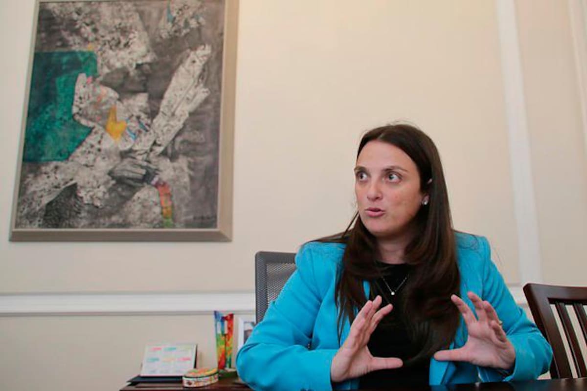 Karen Abudinen, consejera política y Daniel Palacios, viceministro del Interior
