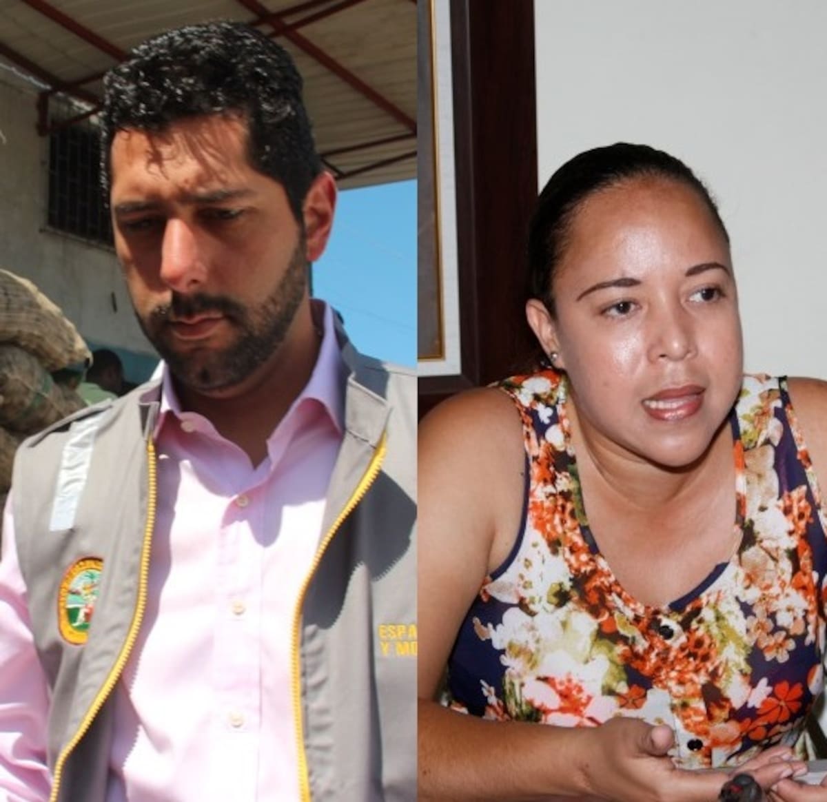 Dionisio Vélez Trujillo, alcalde de Cartagena y Nacira Ayos Figueroa, directora del IPCC.