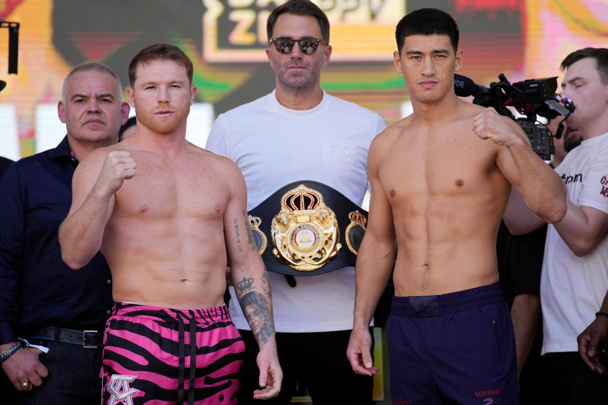 Canelo Álvarez y Dimitry Bivol superan la báscula y se declaran listos para pelear