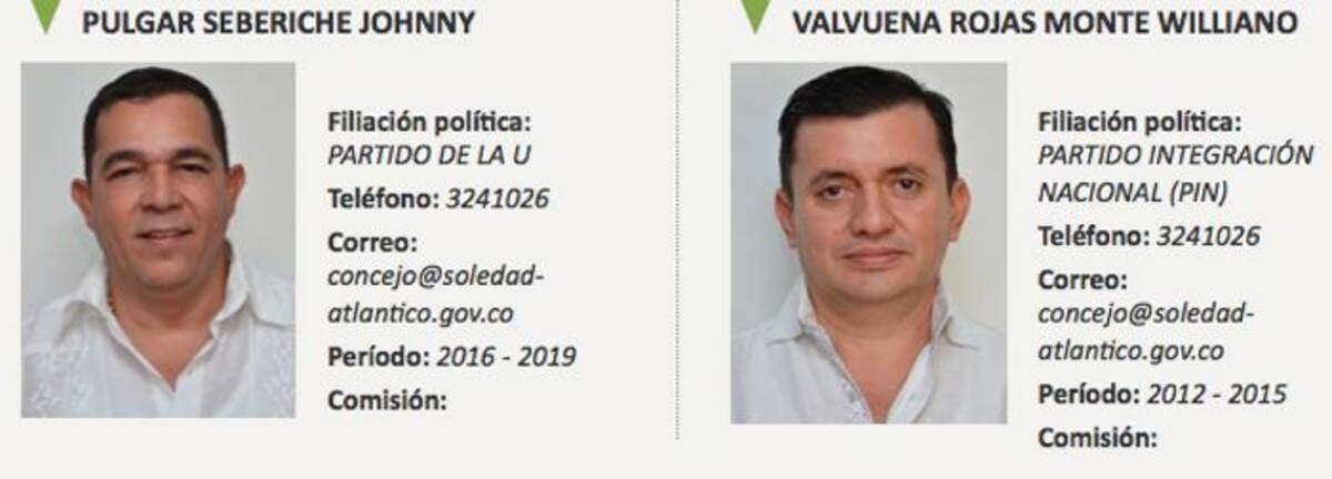 Concejales investigados.
