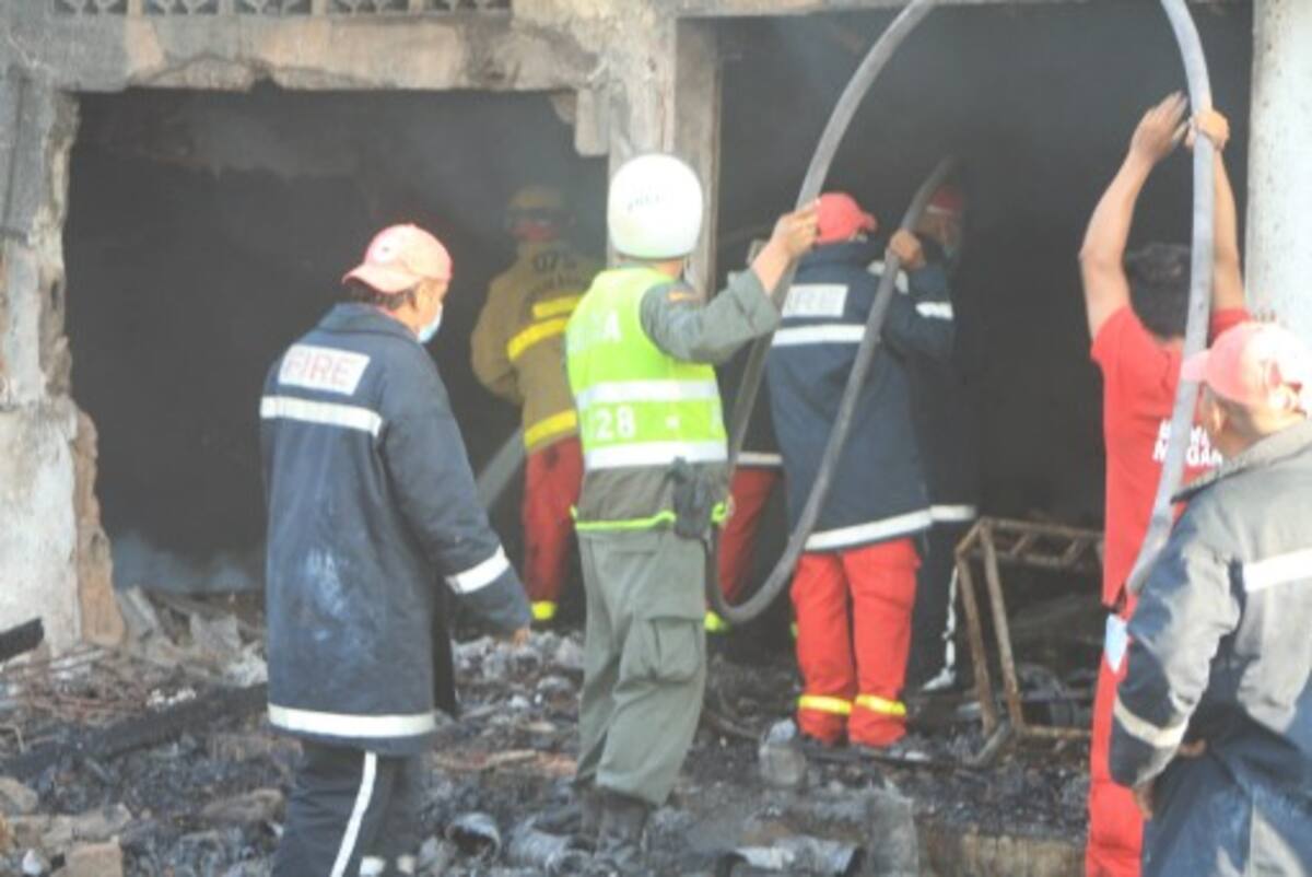 Cuatro muertos dejó una explosión en Magangué. CORTESÍA ÓSCAR GARCÍA - COMUNICADOR.INFO
