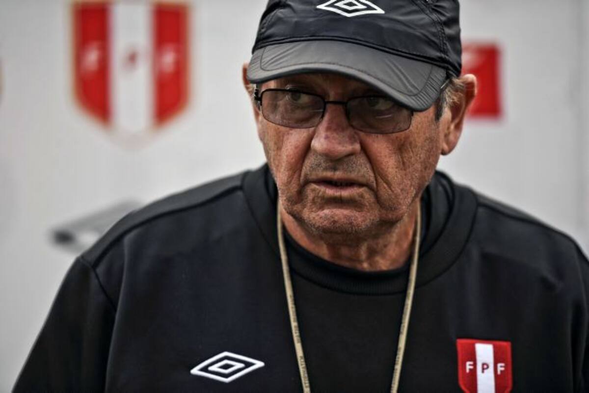 Sergio Markarián, director técnico de la Selección de Perú. AFP