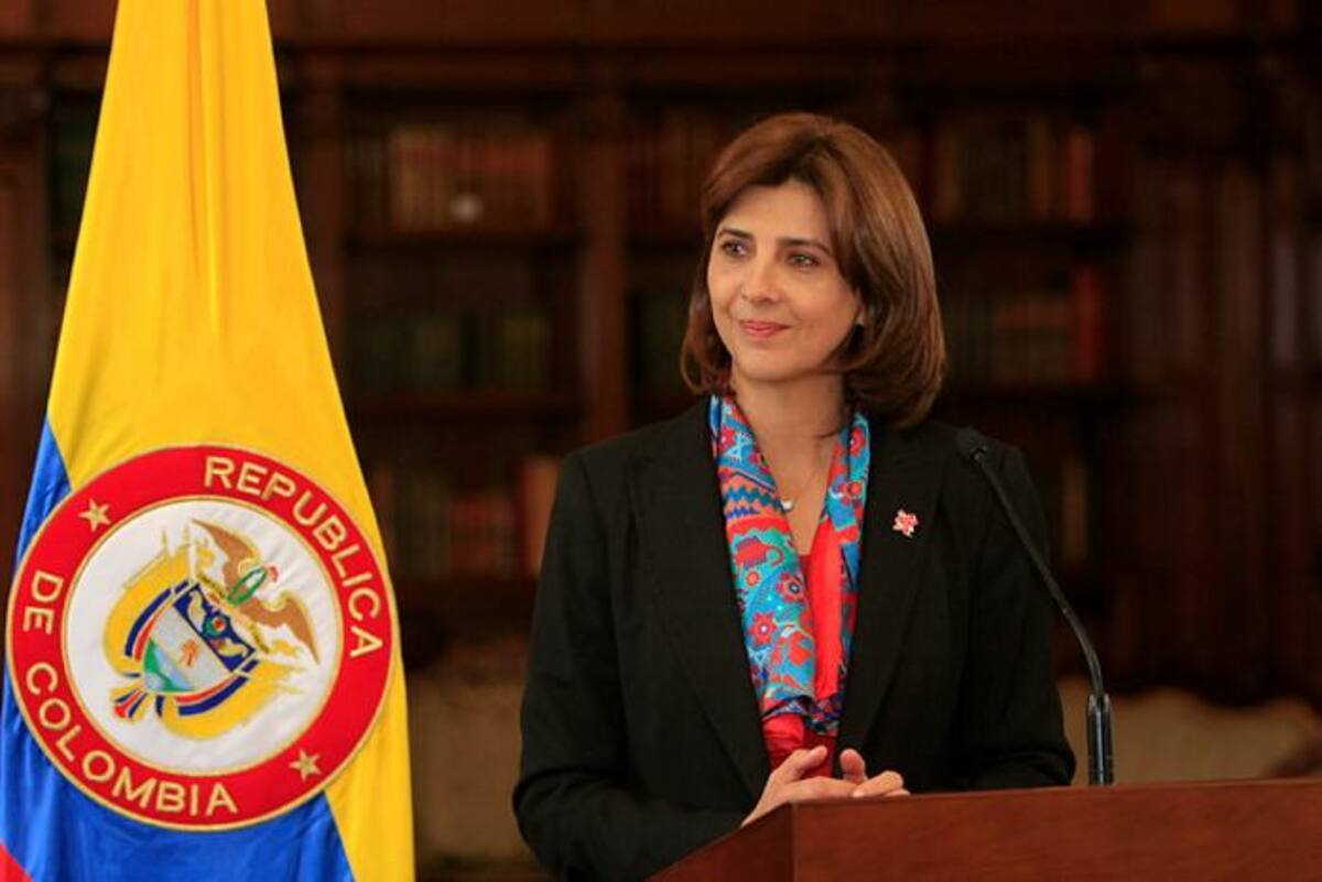 La canciller Maria Angela Holguin COLPRENSA