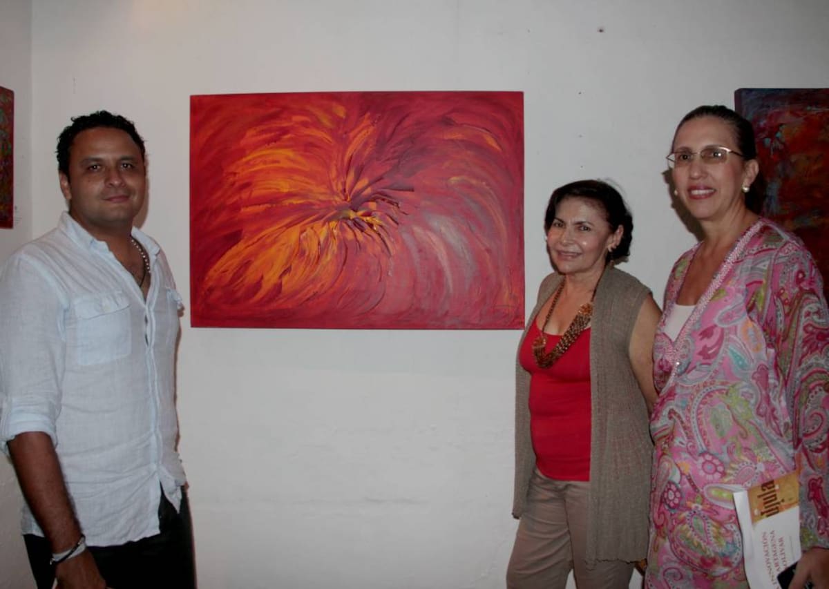 Boris García, Mildred Figueroa de García y Patricia Martí-nez.