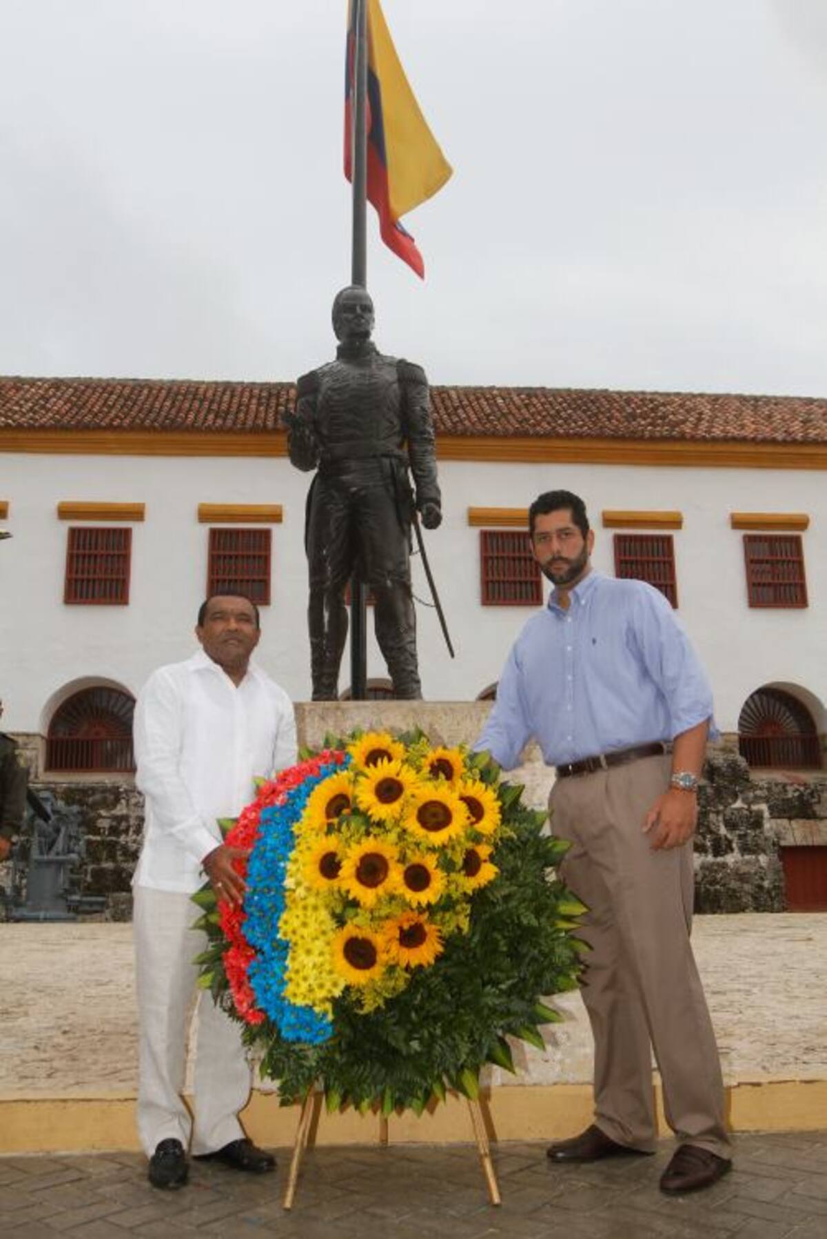EL alcalde de la Guajira, Rafael Ceballos Sierra y el de Cartagena, Dionisio Velez.