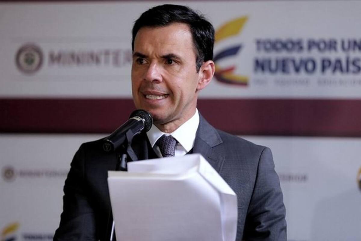 Ministro del Interior Guillermo Rivera. Colprensa.