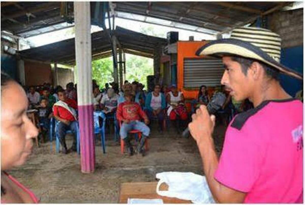 Líderes de Marcha Patriótica en el sur de Córdoba. Archivo.