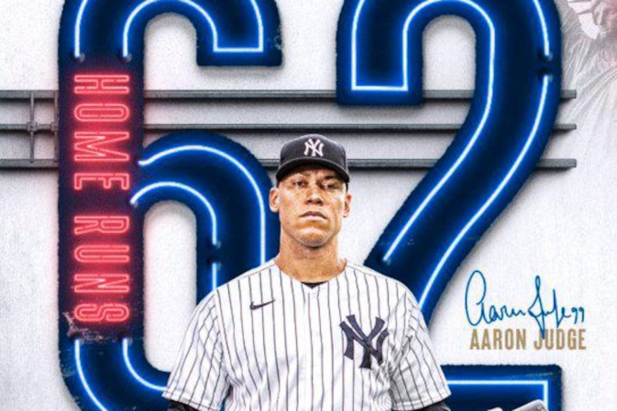 Video: ¡Es un grande!: Aaron Judge conecta el jonrón 62 y hace historia