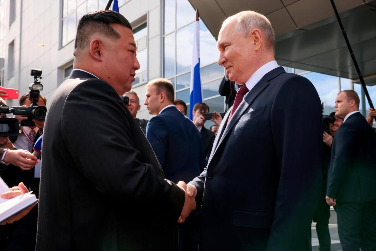 Así fue la reunión entre Vladímir Putin y Kim Jong-un en Rusia