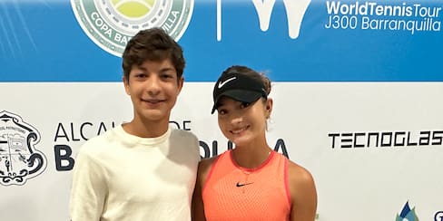 Emanuela Lares y Chetan Vásquez, dos colombianos en el Mundial de Tenis J300