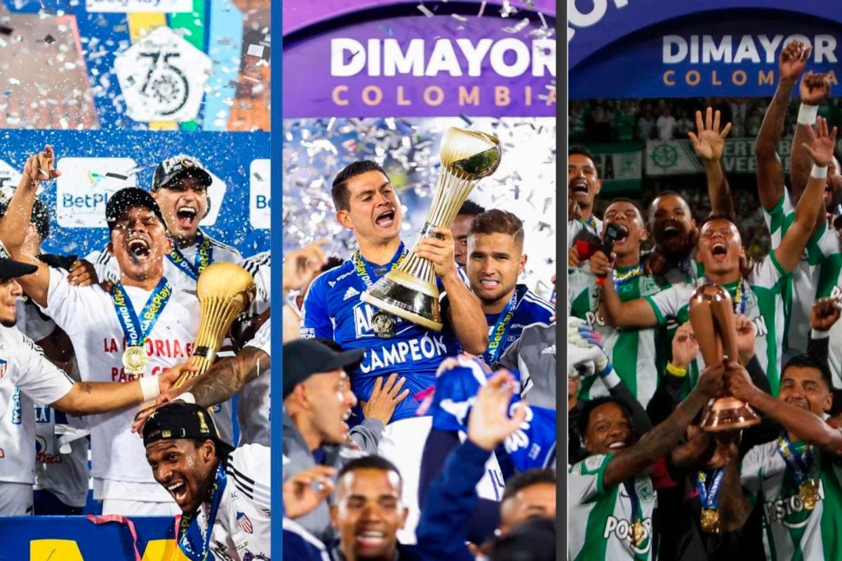 Estos fueron los campeones del fútbol profesional colombiano en 2023