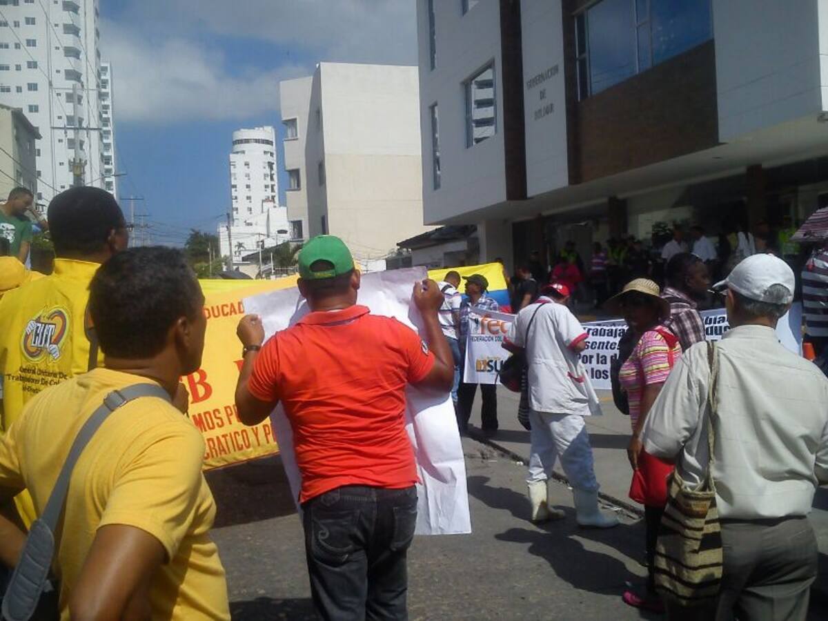 Protesta de los educadores. EL UNIVERSAL