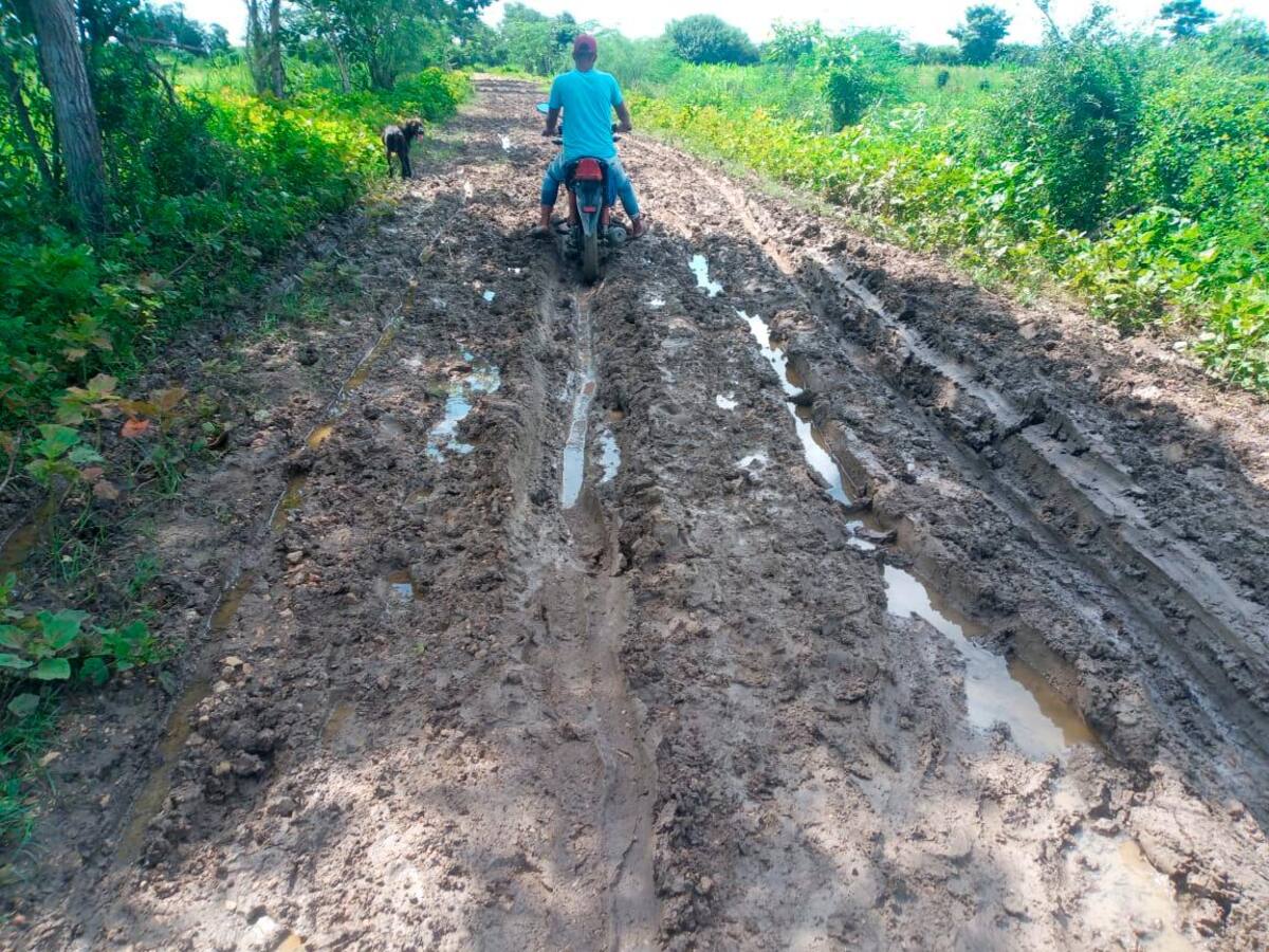 Son 2.7 kilómetros desde las viviendas hasta la pileta comunitaria.