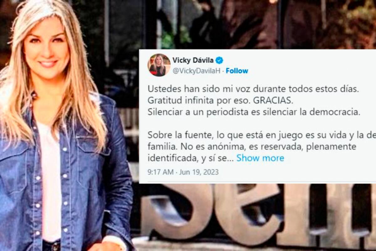 “Silenciar a un periodista es silenciar la democracia”, Vicky Dávila