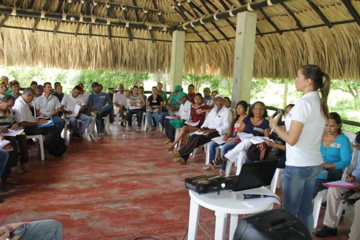Líderes de los Montes de María se reunieron para un mayor aprendizaje. Luis Aparicio/ El Universal