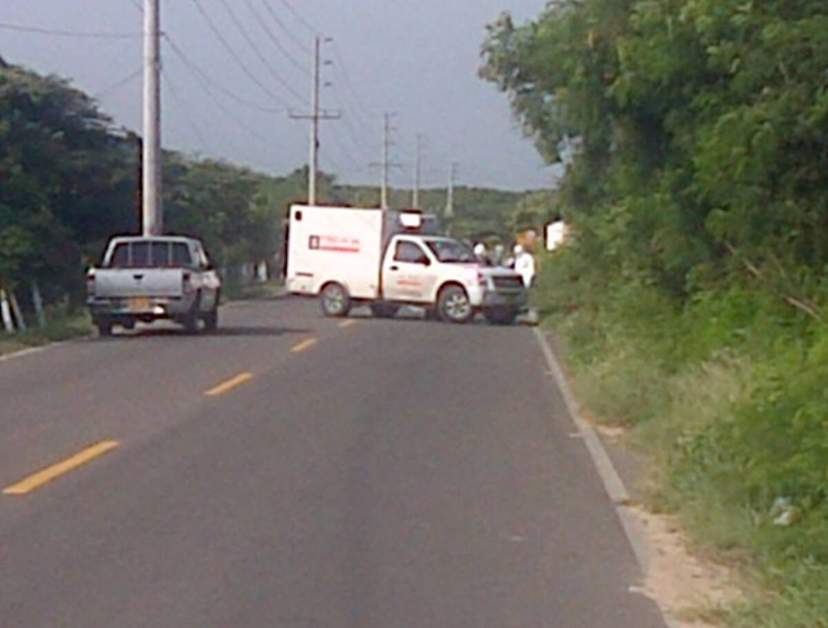 Sitio donde se encontraron los cadáveres. EL UNIVERSAL