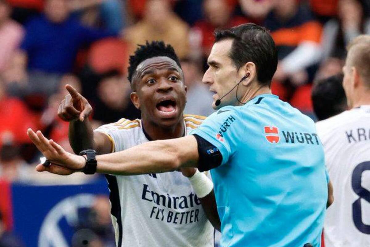 El Real Madrid denuncia a Martínez Munuera por no recoger insultos a Vinícius