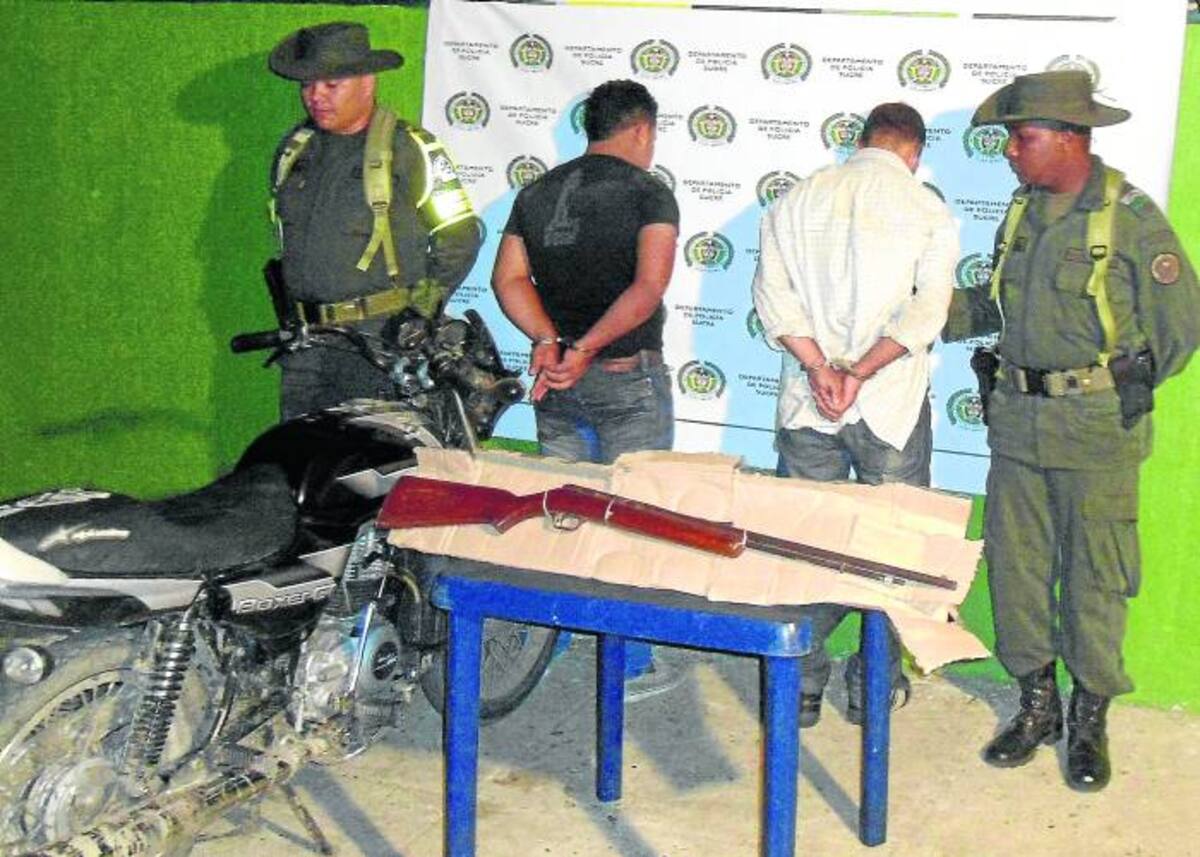 Luis Enrique Ibarra Carmona y Roberto Arcadio Almario Blanco, capturados.
