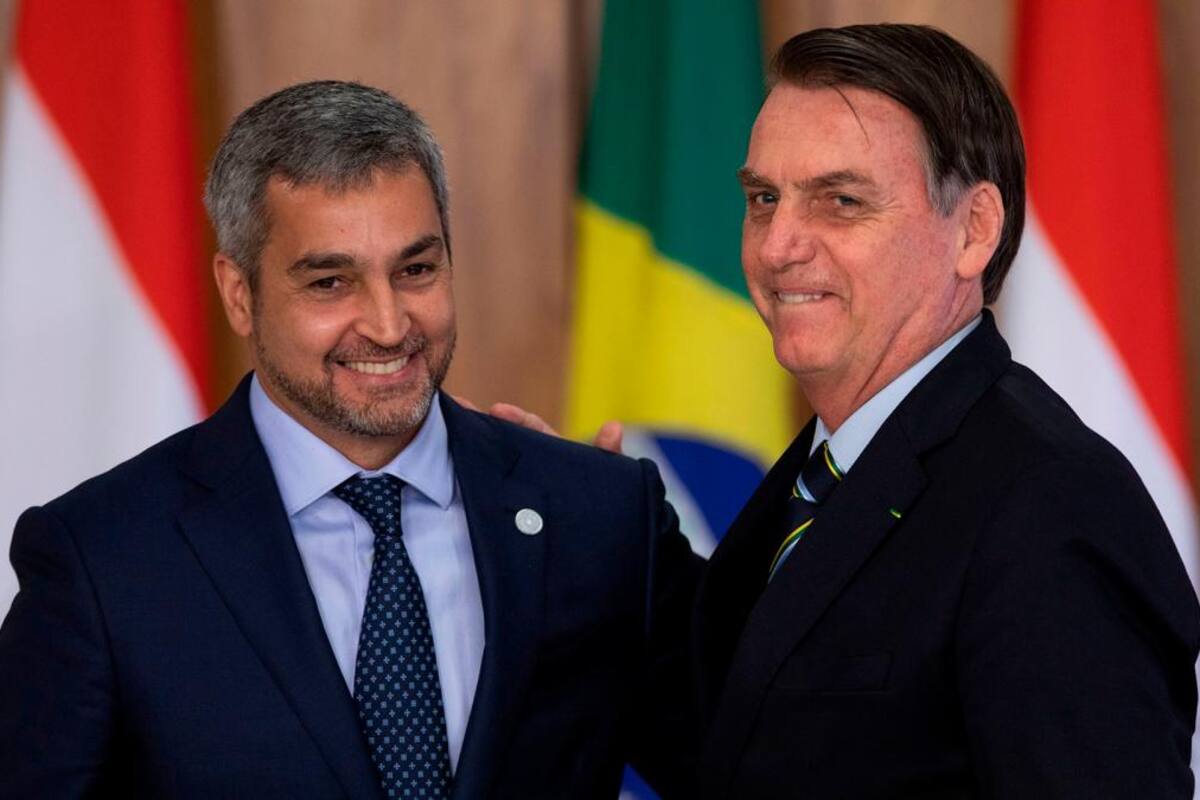 Presidentes de Brasil y Uruguay verifican obras de puente que une sus países