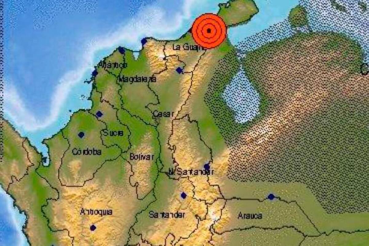 Tembló fuerte en Colombia: sismo de 4.6 sacudió a La Guajira