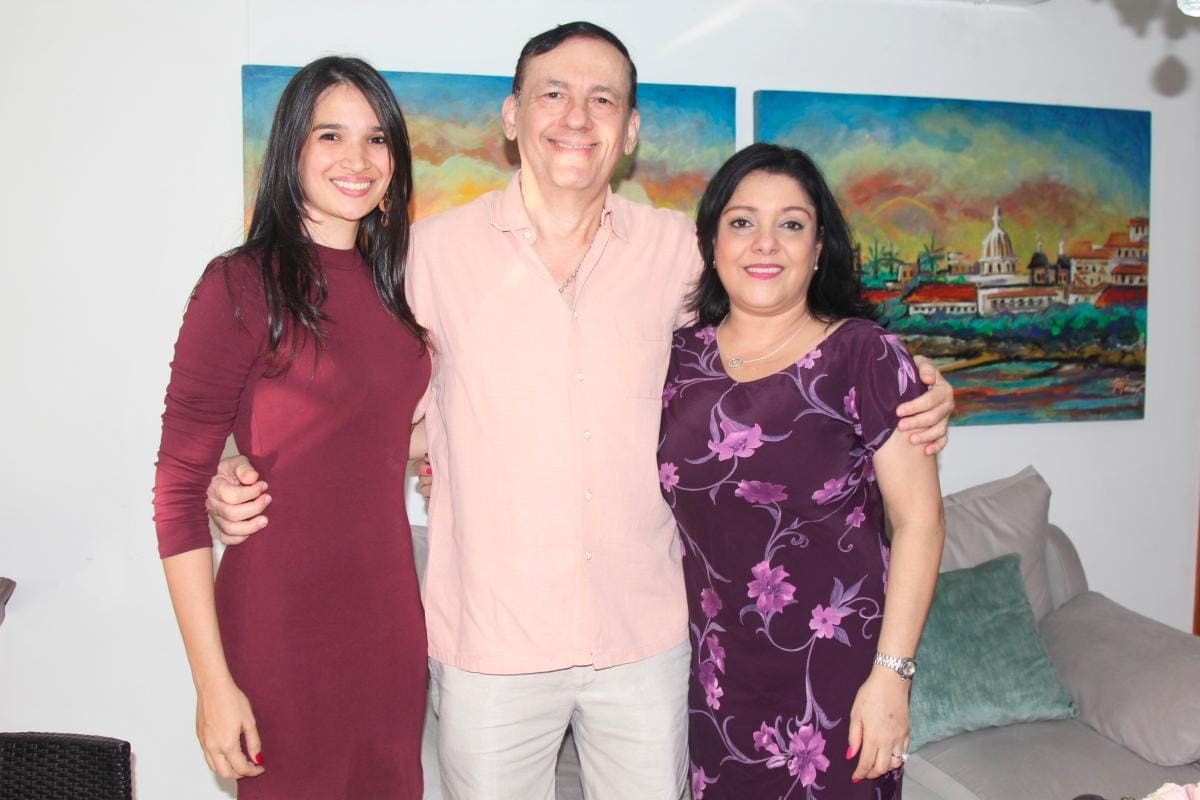 María Patricia Franco, Emilio Juan y Marieta de Juan.