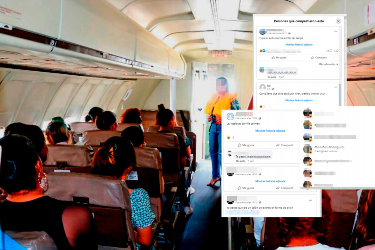 Estudiantes de auxiliar de vuelo se defienden ante matoneo en Facebook