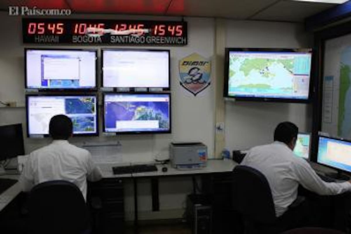 El servicio de Alertas de Tshunami (CAT) será 7 por 24, es decir siete días a la semana, 24 horas al día. El País - Colprensa