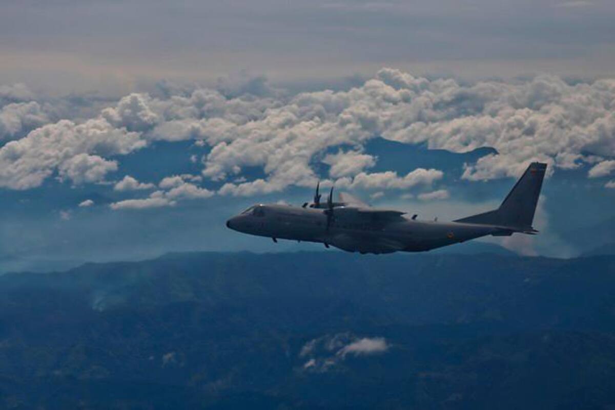 Revista militar de la Fuerza Aérea Colombiana este 20 de Julio, Día de Independencia. // Colprensa