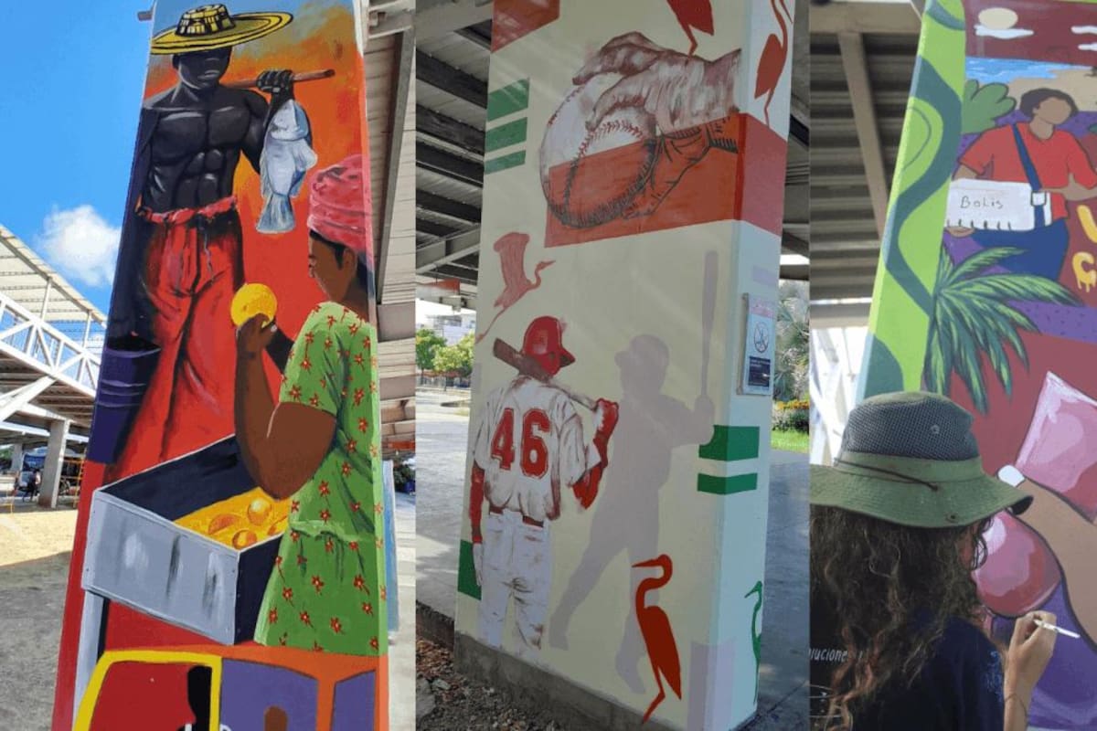 ¡Qué belleza! Así son los coloridos murales pintados en Patio Portal