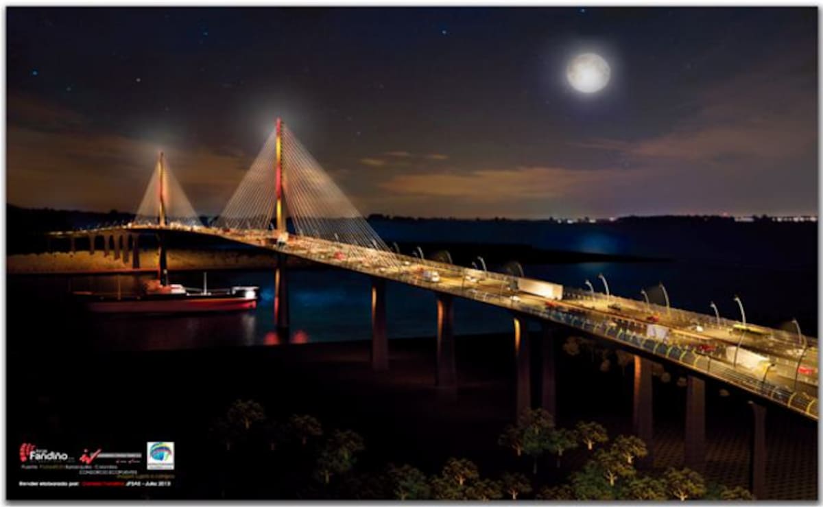 Así quedaría el nuevo Puente Pumarejo. EL UNIVERSAL - BARRANQUILLA