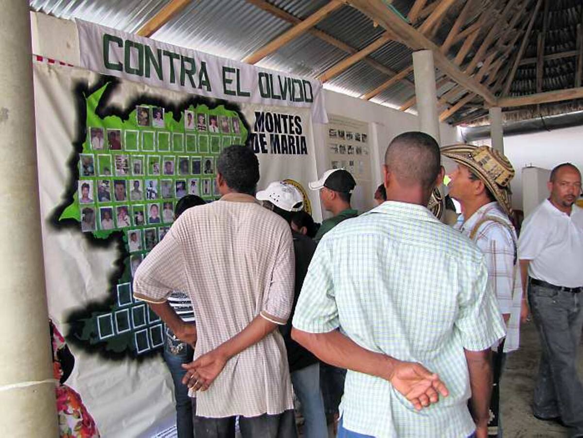 Habitantes de Las brisas, víctimas de los paramilitares en la masacre del 11 de marzo del 2000. ARCHIVO