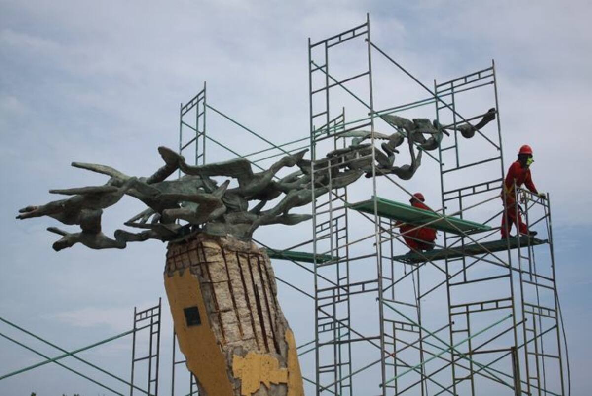 Ya se iniciaron las obras de restauración de este monumento. CORTESÍA
